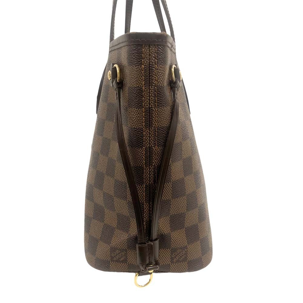 Louis Vuitton Neverfull Tote Bag Shoulder Damier Ebene Brown Business Luxury - Picture 5 of 10